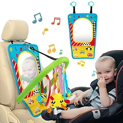 Beetoy Baby Car Seat Toy Rear Facing Car Activity Center With Large Mirror In... • £19.76