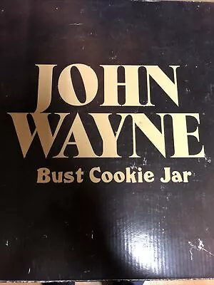 John Wayne Bust Ceramic Cookie Jar Large New With Box & Packaging Material • $79.99