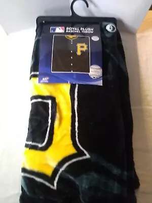  Pittsburgh Pirates Royal Plush Raschel Throw Blanket Size 50  X 60  • $29.99