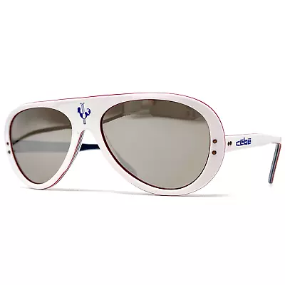 Vintage CEBE 201  RALLY COQ  Sunglasses - France '90s - Medium - Tri-Colore • $139.81