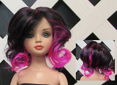 Doll Wig Monique Gold  Sahara  Size 7/8 Black/Hot PInk 25% Off! • $24