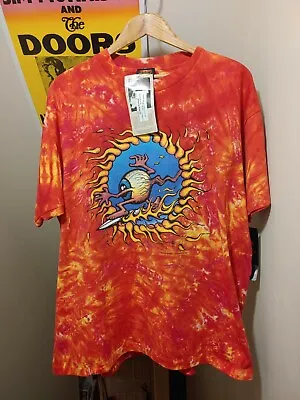 $375 • Buy DEADSTOCK! Vintage 1994 RICK GRIFFIN Surfing Eyeball Tie Dye T-shirt L GRAIL!