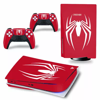 $19.95 • Buy Playstation 5 PS5 Disk Console Skin Spiderman +2 Controllers