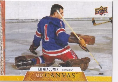20/21 Ud Series 2 Canvas Ed Giacomin Retired Stars Sp #255 • $1.25
