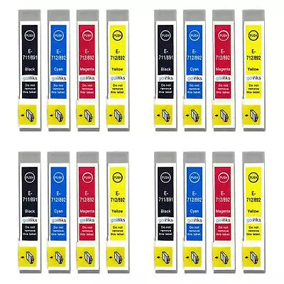 £21.99 • Buy 16 Ink Cartridges (Set) For Epson Stylus CX4300, DX4400, DX7000F, DX7450, SX205