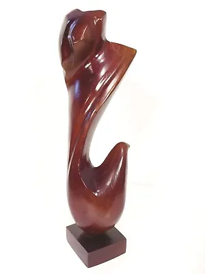 Abstract Modern Art Wood Bird Statue Carving 15  Modernist  • $51.99