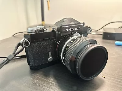 Nikkormat Ftn Black Film Camera Nikon 50mm 1.4 Lens • $87