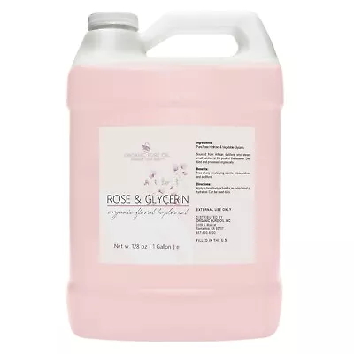 Rosewater And Glycerin Facial Toner Mist Spray Bulk Hair Face 1 Gallon 128 Oz • $74.99