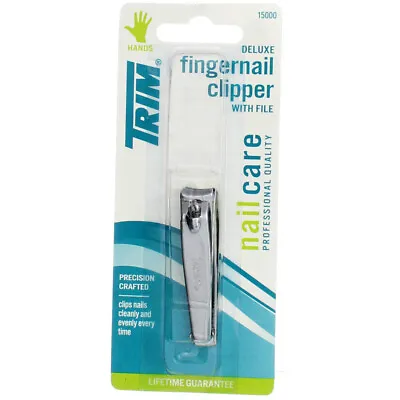 3 Pack Trim Deluxe Fingernail Clippers With File (Packaging May Vary) • $8.23