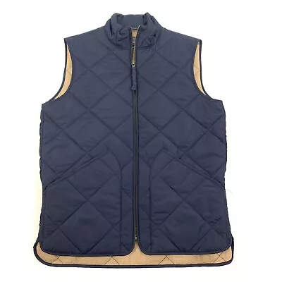 J Crew Womens Size XS Quilted Puffer Vest Navy Blue #7436 • $20.89