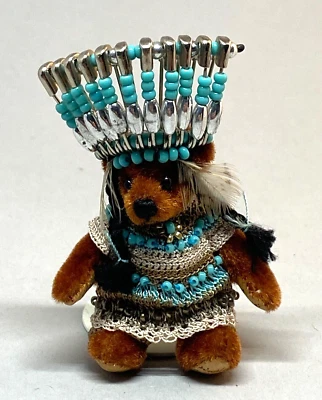 £25 • Buy World Of Miniature Bears  Chief Running Bear  #764 - Tina Richardson - 1998