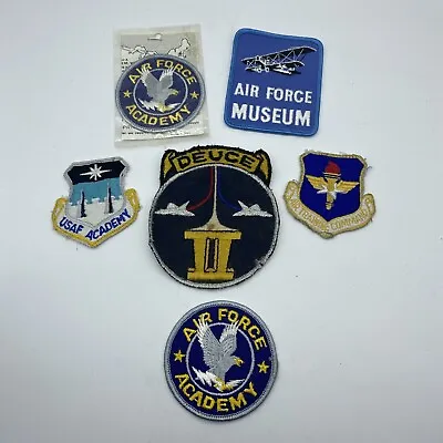 6 Vintage US Air Force And Air Force Museum Academy Patches Patch Lot Some NEW • $24.99