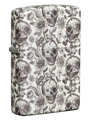 $85 • Buy Genuine MIB Skeleton Design Zippo Lighter - 540 Colour Process -GLOW IN THE DARK