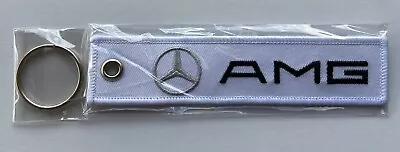 1 X Cloth Embroidered Car Jet Tag Key Ring Keychain Keyrings Mercedes AMG • $12.90