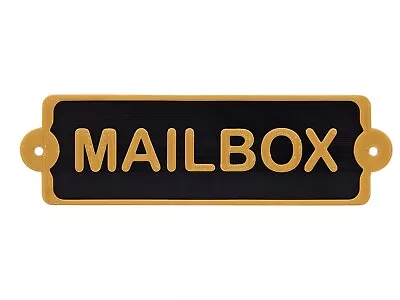 Plastic Mailbox Mail Box Sign Plaque Office Or Home Décor Mount To Door Or Wall • $12.99