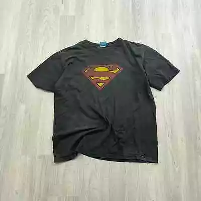 VINTAGE Y2K DC Comics Superman Shirt Size Extra Large XL Mens Black 2000s  • $4.72