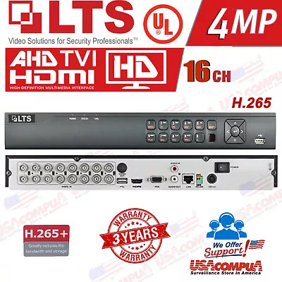 LTS 16CH DVR 1080p LTD8316K-ET H.265+ 16Channel HD-TVI Hybrid 3 Year Warranty • $248.99
