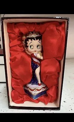 Mint Collectible Betty Boop Trinket Figurine Box Figure Jewelry Ceramic Statue • $50.57