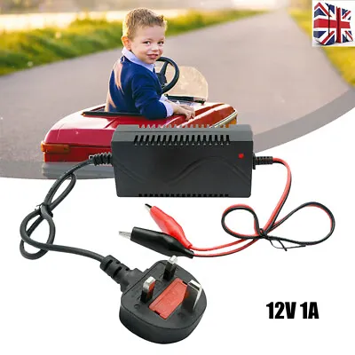£14.95 • Buy UK Plug 12V 1A Battery Charger Adapter For Kids Car Toy Injusa Peg Perego Feber