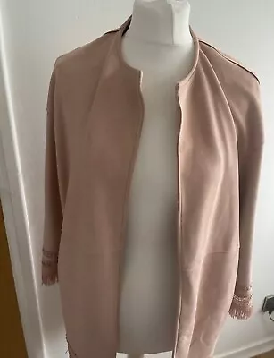 🤍 Pink/ Rose ZARA Belted Wrap Coat Women Clothes XS 🤍 • £4