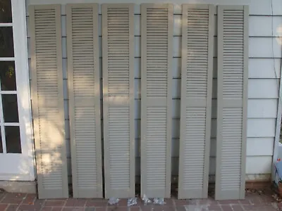 Mid-America Louvered Exterior Shutters (6) / L6 Clay 12x75x1 Local P/up Only • $110
