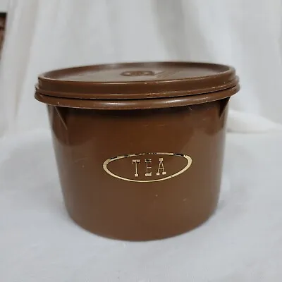 Vintage Brown Tupperware 263 Tea Canister With Lid • $9.99