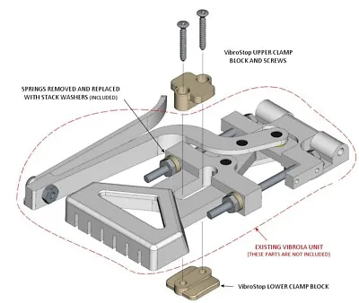 MojoAxe VibroStop Locking Kit For Gibson 61 Reissue SG SIDEWAYS VIBROLA USA & CS • $80