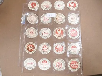Outrigger Hotels Hawaii 1993 Pog Tourney Pogs/milk Caps  Set #3 Of (20) Sheeted • $7.50