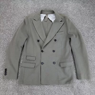 Eleventy Blazer Mens 42 R Khaki Beige Unstructured Jacket Sport Coat Italy Made • $149.99