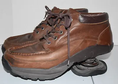 Z-Coil Mens Hiking Shoes  Sz 9 Walking Shoes Brown Pain Relief Footwear Leather • $45