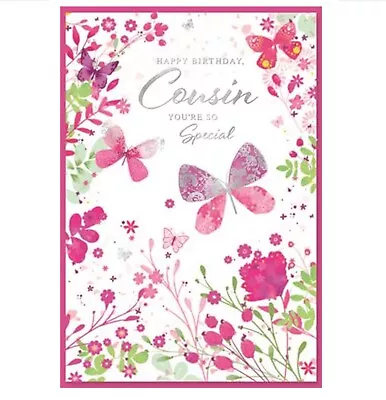 Cousin Birthday Card - 7.5 X5.25  SIMON ELVIN - Female Ladies Women Her • £2.19