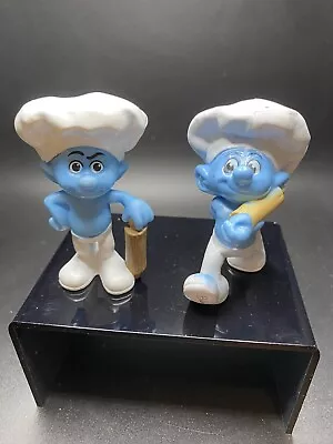 McDonalds Smurf Happy Meal Figures 2011 Baker And 2013 Baker • $4.49