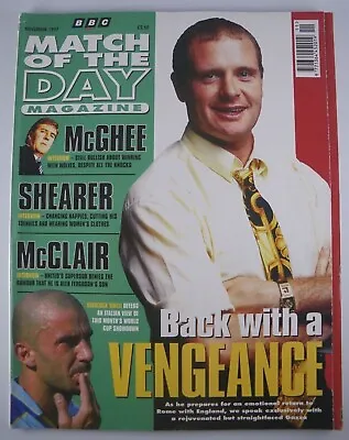 Match Of The Day Magazine - November 1997 - Paul Gascoigne - Vialli - Gazza • £12.50