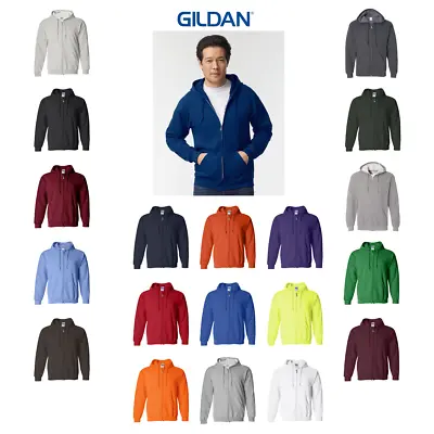 Gildan 18600 Heavy Blend Full Zip-Up Mens Hoodie Sweatshirts Sizes S-5XL Hooded • $25.99