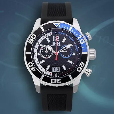 Brandt & Hoffman Swiss Chronograph Bayliss Mens Watch - BLUE • $299.95