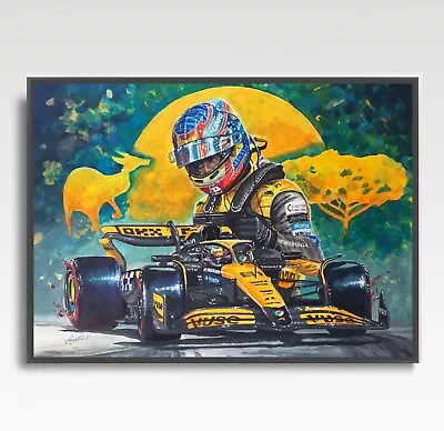 OSCAR PIASTRI  F1 Print From Painting By Greg Tillett Poster Formula 1 Wall Art • £19.99