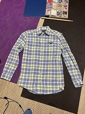 Vineyard Vines Vented Fishing Shirt Men's Sm Harbor Caped Plaid Ripstop Outdoor • $26