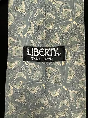 Liberty Tana Lawn Vintage 100% Cotton Floral Necktie Made In England 3.75x56 • $25