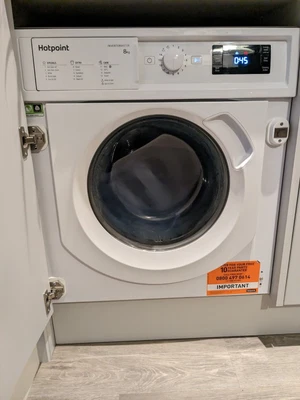 £1 • Buy Hotpoint BIWMHG81484UK 8Kg Freestanding Washing Machine Integrated 1400 RPM C