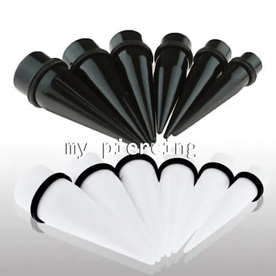 1pc. Acrylic Taper Expander Ear Stretcher Ear Plug With Black O-Rings 1/2  To 1  • $4.03