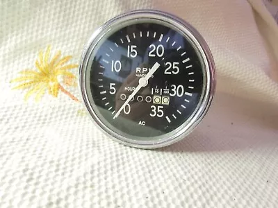 VINTAGE AC DELCO TACHOMETER CHEVY/ GMC  3  1/2 Inch 0-3500 Rpm NOS • $64.95