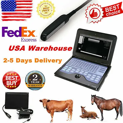 Veterinary Bovine&equine Ultrasound Scanner &endorectal ProbeCMS600P2VETUSA • $1349