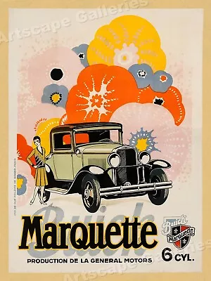 Buick Marquette 6 Cylinder 1920’s Vintage Style Car Poster - 18x24 • $13.95