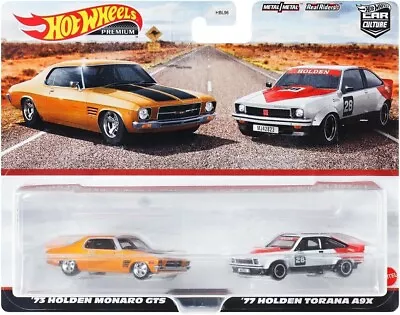 Hot Wheels Premium Car Culture '73 Holden Monaro GTS & '77 Holden Torana A9X • $65