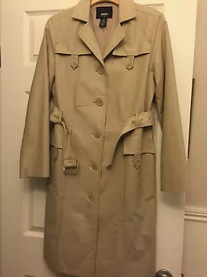 Mossimo For Target Womens S Classic Belted Trench Coat Spring Jacket KHAKI • $25