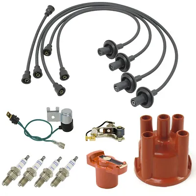 Vw Bug 009 Distributor Tune Up Kit Cap Rotor Points Condenser Black Wires • $114.95