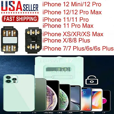 R-SIM17 2023 RSIM Nano Unlock Card For IPhone 14 13 12 11 Pro Max MINI  IOS16 • $9.99