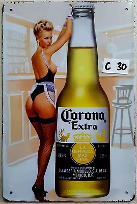 Corona Extra Girl Metal Tin Signs Bar Shed & Man Cave Signs AU Seller • $9.95