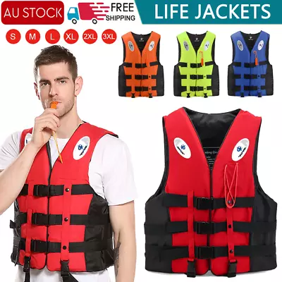 Life Jackets Watersport Ski Buoyancy Aid Kayak Sailing Boating Vest Adult Kid AU • $10.75