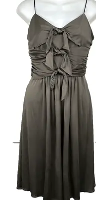 ISSA London  Silk Jersey Dress~Taupe Gray~US 8/ UK 12 Fit Like S • $57